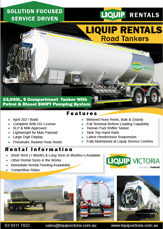 Road Tanker Trailer Rentals